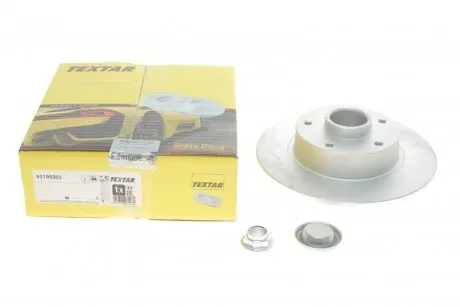 Диск тормозной задний (с подшипником) TEXTAR 92195903