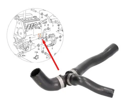 Патрубок на масляный теплообменник 1.9 D/TD/TDI THERMOTEC DWW067TT