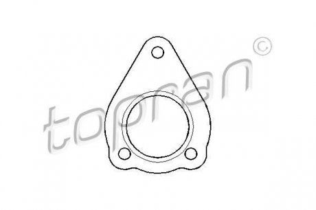 Прокладка, труба вихлопного газа Topran 107440 (фото 1)