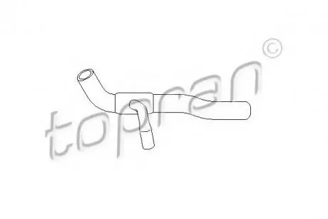 Патрубок системи охолодження VW Golf II 1.6TD 88-93 Topran 101453