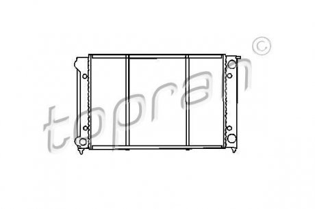 Радиатор, охлаждение двигател Topran 102726