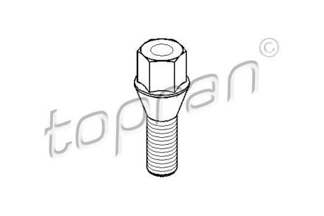 Болт колісний Topran 501 536 (фото 1)