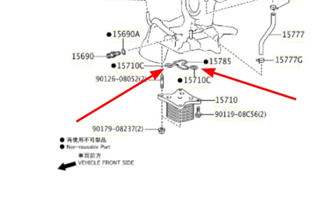 Кільце ущільнювальне масляного теплообмінника Land Cruiser 200 TOYOTA 9030124021