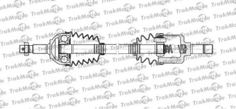 CITROEN Полуось лів. L=693mm, 28/37 зуб. C5 III 2.0 HDi 140 08-, JUMPY 2.0 HDi 140 07-16, FIAT SCUDO 2.0 D Multijet 11-16, PEUGEOT 407 SW 2.0 HDi 135 04-10 TrakMotive 30-1109 (фото 1)