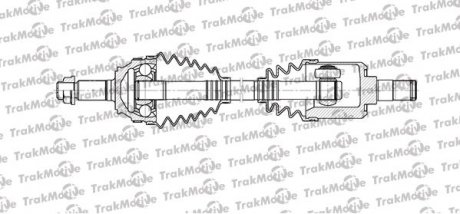 LAND ROVER Полуось прав. L=590mm 28/25 зуб FREELANDER I (L314) 2.0 Td4 4x4 01-06 TrakMotive 30-1115 (фото 1)