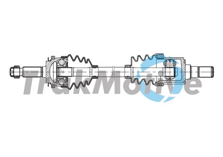 KIA Напіввісь передн. лів PICANTO I (SA) 1.1 04-11 TrakMotive 30-1914