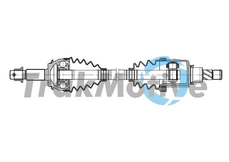 NISSAN Напіввісь передн. лів. QASHQAI II 1.2 DIG-T 13- TrakMotive 30-1915