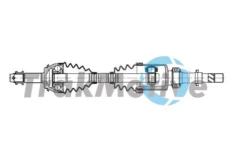 NISSAN Напіввісь передн. прав. QASHQAI II 1.2 DIG-T 13- TrakMotive 30-1916