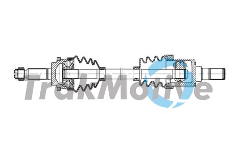 KIA Напіввісь передн. прав. PICANTO I (SA) 1.0 04-11 TrakMotive 30-1980