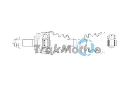 FIAT Напіввісь передн. лів. PANDA (169) 1.2 10-13 TrakMotive 30-1993