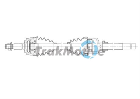 CITROEN Напіввісь передн. прав. C4 PICASSO II 1.2 THP 110 16-, PEUGEOT 3008 TrakMotive 30-2000