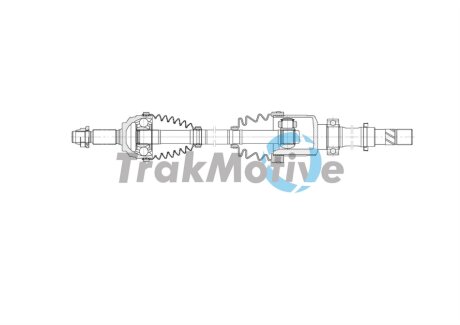 RENAULT Напіввісь передн. прав. CLIO IV (BH) 1.5 dCi 75 12-21 TrakMotive 30-2031