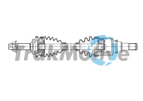 TOYOTA Напіввісь передн. прав. YARIS (P1) 1.0 03-05 TrakMotive 30-2032