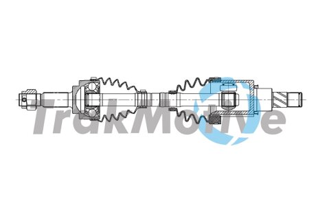 NISSAN Напіввісь передн. лів. MICRA IV (K13K, K13KK) 1.2 10-20 TrakMotive 30-2033