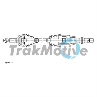 NISSAN Напіввісь передн. прав. NOTE (E12) 1.5 dCi 13-16 TrakMotive 30-2137