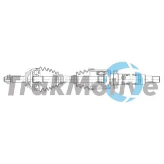 FORD Напіввісь передн. прав. FIESTA VI (CB1, CCN) 1.6 ST 13-17 TrakMotive 30-2184