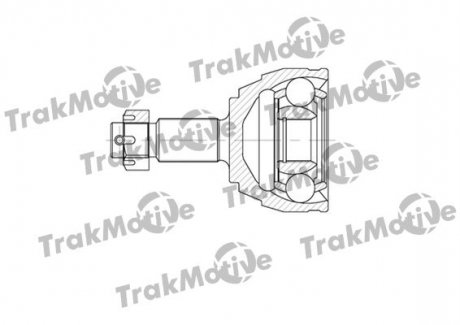 FIAT Шрус наружный к-кт 27/29 зуб. ULYSSE 2.2 JTD 02-06, LANCIA PHEDRA 2.2 JTD 02-10 TrakMotive 40-0579 (фото 1)