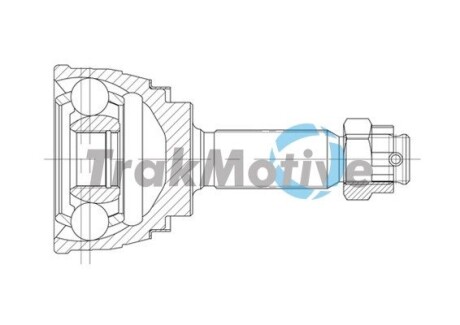 HYUNDAI К-кт ШРКШ 25/30 зуб. LANTRA II (J-2) 1.5 12V 96-00, MITSUBISHI LANCER V Station Wagon 1.6 16V 92-03 TrakMotive 40-0649