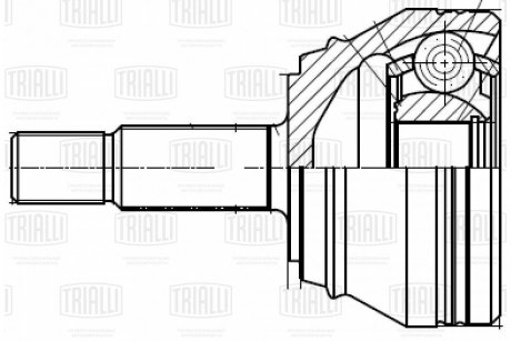 ШРУС наруж. для а/м Chery Amulet (A15) I (03-) (нар:22/вн:32) Trialli GO 0944 (фото 1)