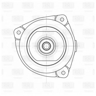 Опора амортизатора передн. для а/м Nissan Note (06-)/Tiida (04-) (с подшип. прав Trialli SA1453 (фото 1)