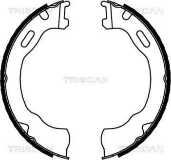 Комплект гальмівних колодок, Стоянкове гальмо TRISCAN 810080007