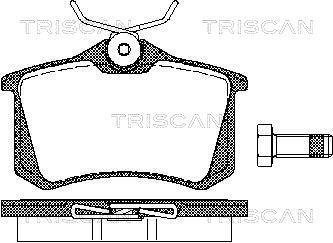 Комплект задних тормозных колодок TRISCAN 8110 10864 (фото 1)