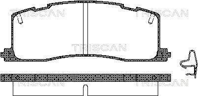 Колодки гальмівні задні TRISCAN 811013003 (фото 1)
