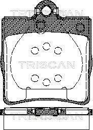 Комплект задних тормозных колодок TRISCAN 8110 23018
