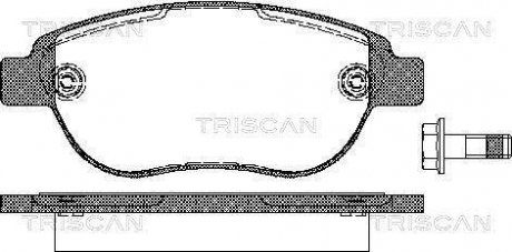 Комплект передних тормозных колодок TRISCAN 8110 28022 (фото 1)