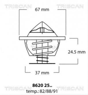 Термостат TRISCAN 8620 2591 (фото 1)