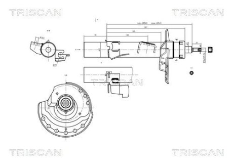 Амортизатор подвески TRISCAN 8705 16103