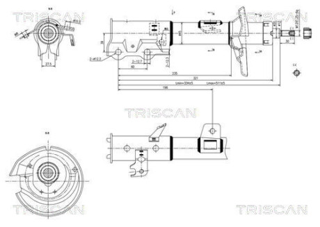 Амортизатор подвески TRISCAN 8705 16111 (фото 1)