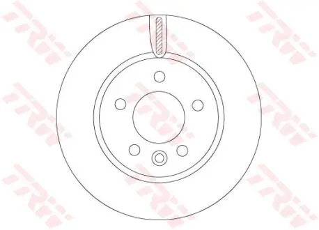 Тормозной диск TRW DF6589S
