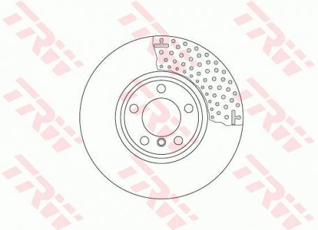 Тормозной диск TRW DF6603S (фото 1)