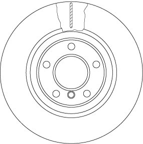 Гальмівний диск двосекційний TRW DF6616S (фото 1)