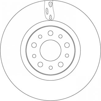 Гальмівний диск TRW DF6933 (фото 1)