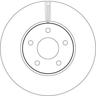 Гальмівний диск TRW DF6975