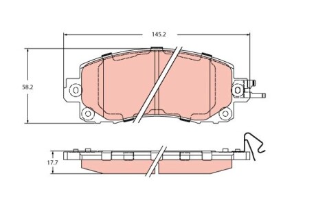 Гальмівні колодки TRW GDB2216