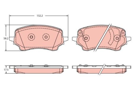 Гальмівні колодки дискові FORD Puma "F "19>> TRW ="GDB2346"