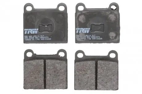 Тормозные колодки audi - volkswagen 50/80/derby/golf/golf cabrio/golf van (hatchback)/jetta TRW GDB648