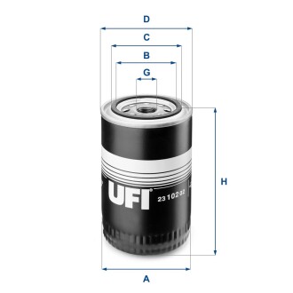 Масляний фiльтр UFI 23.102.02