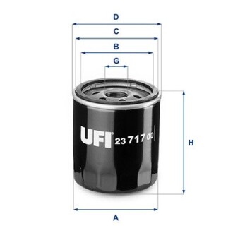 Масляний фiльтр UFI 23.717.00