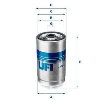 Фільтр палива UFI 2437800