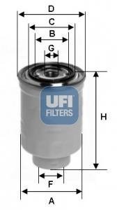 Паливний фільтр UFI 24.465.00