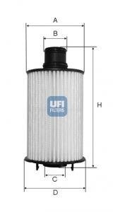 Масляний фiльтр UFI 25.073.02 (фото 1)