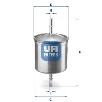 Фільтр паливний UFI 31.846.00