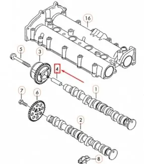 Гильза шестерни ГРМ VAG 03C103825A
