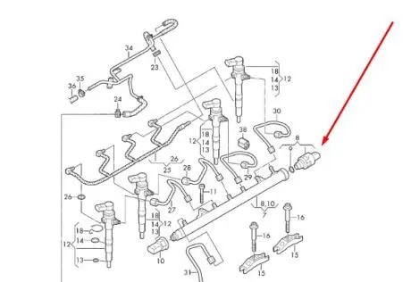 Клапан топливной рейки 1.6 TDI VAG 03L130764A