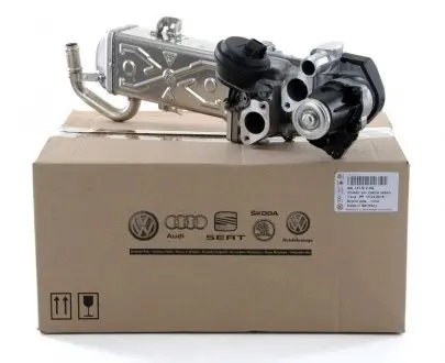 Радиатор системы рециркуляции ОГ с регулирующей заслонкой VAG 03L131512DQ