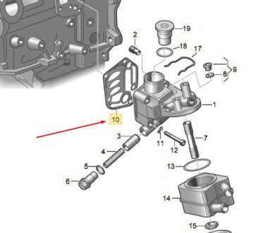 Прокладка корпусу масляного фільтра VAG 06A115441J